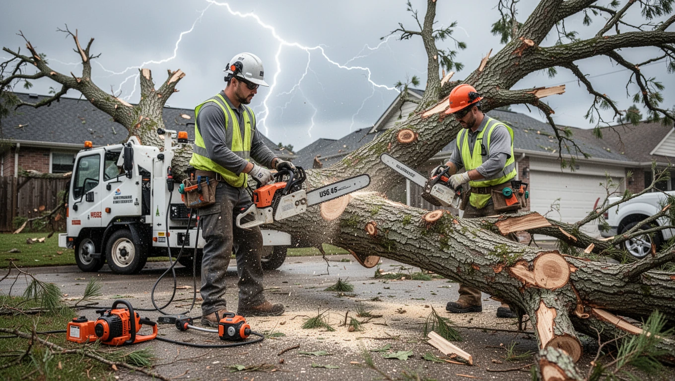 Storm Damage Tree Cleanup
