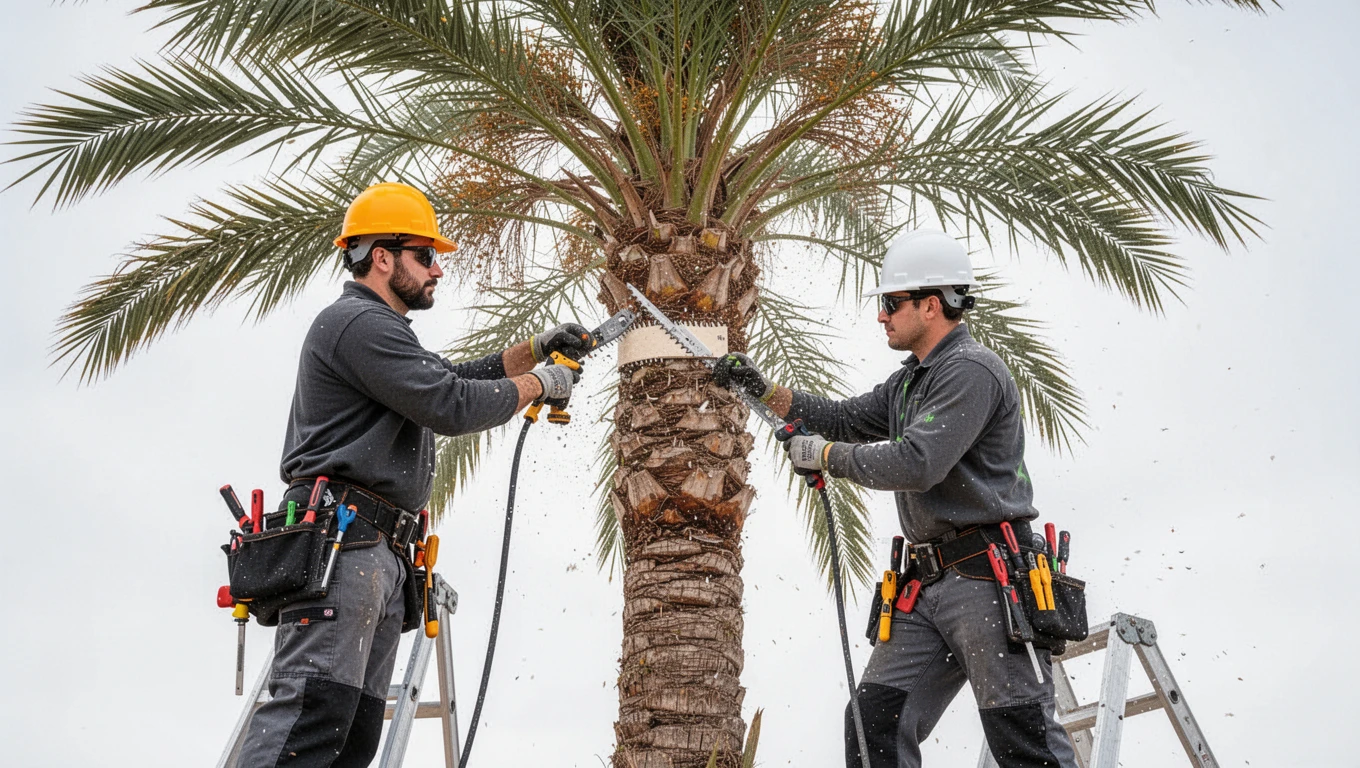 Palm Tree Trimming
